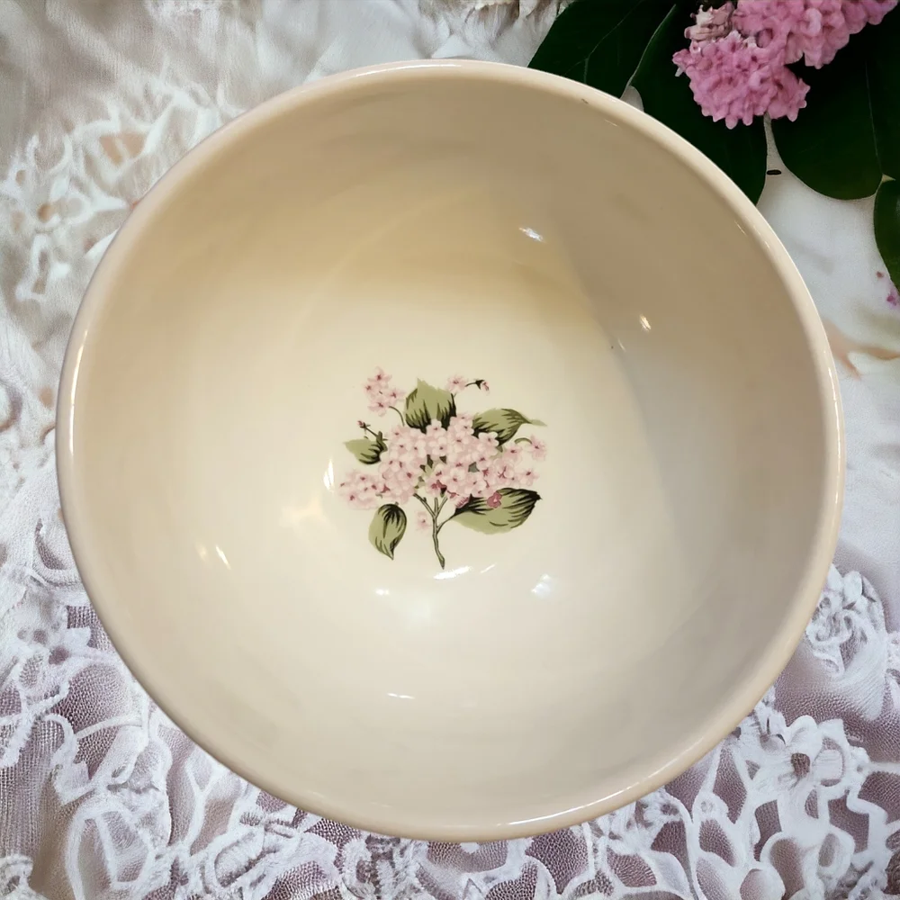 1 Vtg Bowl Cereal Soup Martha Stewart Hydrangea MSE Flowers